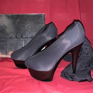 Ellie thigh high stocking heels